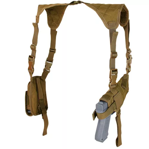 CONDOR OUTDOOR pouzdro podpažní pistolové UNI horizontální COYOTE BROWN