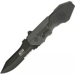 Smith & Wesson nůž S&W MILITARY & POLICE, Al rukojeť, zubaté ostří