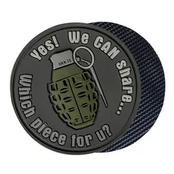 Helikon-Tex nášivka GRANÁT "WE CAN SHARE" velcro plastová ŠEDÁ