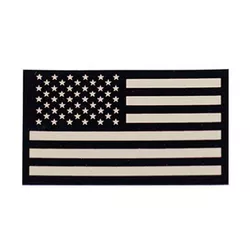 MILITARY RANGE nášivka IFF IR vlajka USA VELCRO PÍSKOVÁ