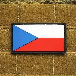 JACKETS TO GO nášivka VLAJKA ČR plast velcro BAREVNÁ
