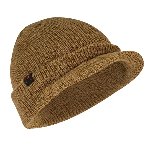 ROTHCO čepice WATCH BRIM pletená s kšiltem COYOTE BROWN
