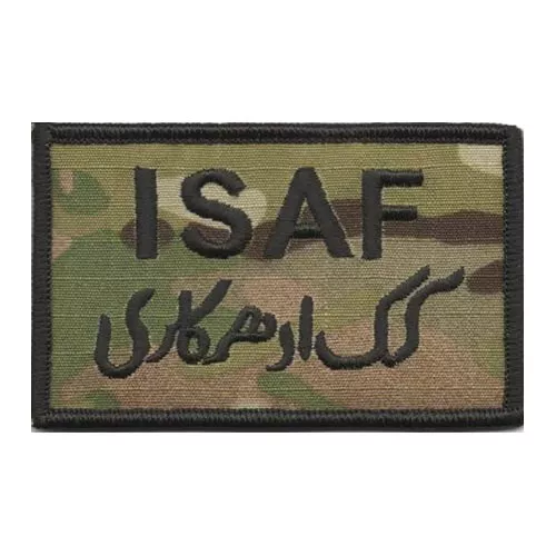MILITARY RANGE nášivka ISAF velcro MULTICAM