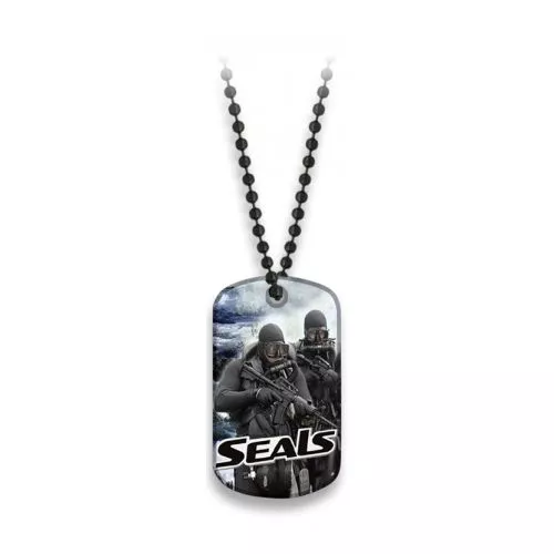 Albainox známka identifikační SEALS s řetízkem