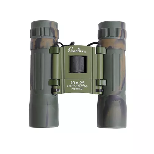 ROTHCO dalekohled 10x25 skládací maskovaný WOODLAND