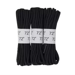ROTHCO tkaničky do bot 180cm / 72" ČERNÉ sada 3 párů