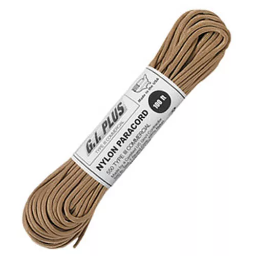 ROTHCO šňůra PARACORD nylon 550LB ø 4 mm / 30 m TAN