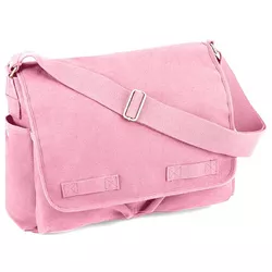 ROTHCO taška VINTAGE přes rameno 38 x 28 x 15 cm RŮŽOVÁ