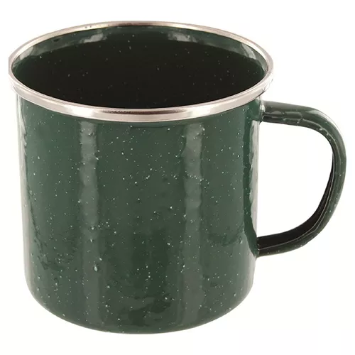 HIGHLANDER hrnek plechový smaltovaný 350 ml ZELENÝ