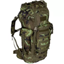 MFH batoh bojový MOLLE 65l polstrovaný + ALU výztuha vz.95 les