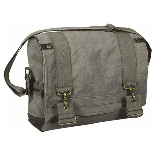 ROTHCO taška VINTAGE přes rameno B-15 PILOT MESSENGER ZELENÁ