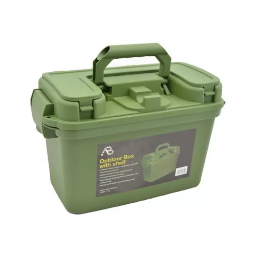 AB bedna OUTDOOR kufřík plastový ZELENÝ