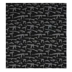 ROTHCO šátek 55 x 55 cm BANDANA GUN PATTERN ČERNÁ