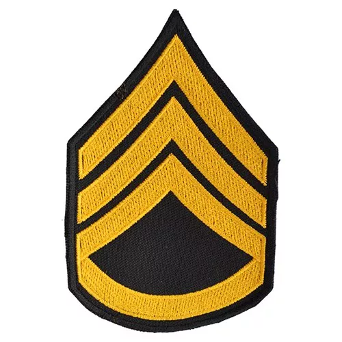 NAVYS nášivka US hodnost STAFF SERGEANT - ZLATÁ