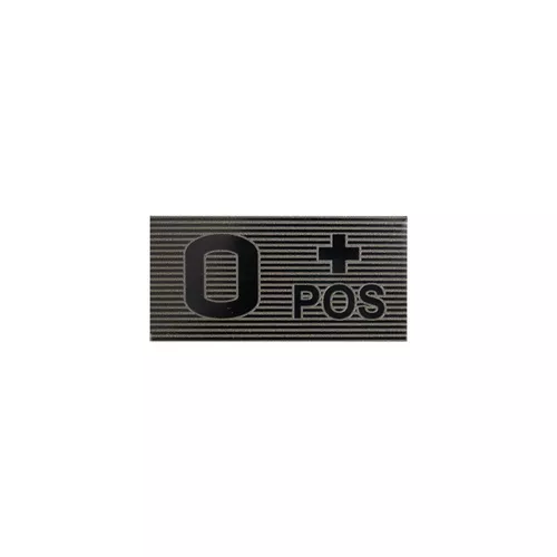 DIRECT ACTION nášivka IR krevní skupina VELCRO 0 + POS ČERNO/ZELENÁ