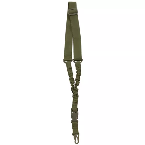 MFH popruh BUNGEE jednobodový s karabinou ZELENÝ