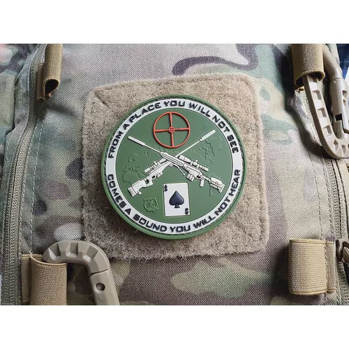 JACKETS TO GO nášivka SNIPER DEATH SPADE plast velcro MULTICAM
