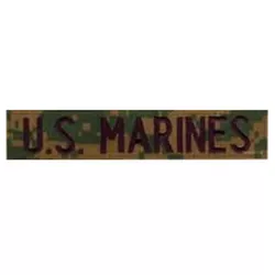 MILITARY RANGE nášivka "U.S. MARINES" VELCRO MARPAT WOODLAND