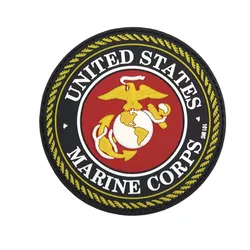 101INC nášivka 3D plastová UNITED STATES MARINE CORPS BAREVNÁ