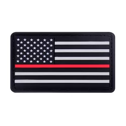 ROTHCO nášivka USA vlajka ČERVENÁ linka plast VELCRO