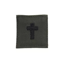 MILITARY RANGE nášivka VOJENSKÝ KNĚZ velcro ZELENÁ