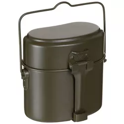 Bundeswehr nádobí jídelní /ledvina/ BW 3 KS ALU NOVÉ ZELENÉ