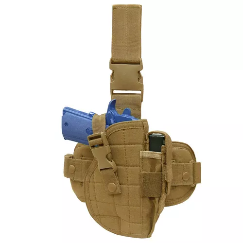 CONDOR OUTDOOR pouzdro pistolové stehenní LEG HOLSTER COYOTE BROWN
