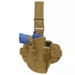 CONDOR OUTDOOR pouzdro pistolové stehenní LEG HOLSTER COYOTE BROWN
