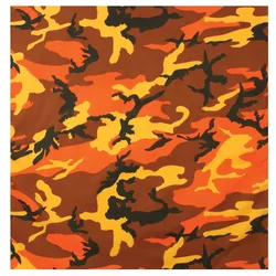 ROTHCO šátek 55 x 55 cm SAVAGE ORANGE CAMO