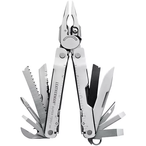 Leatherman kleště multifunkční skládací SUPER TOOL 300 STŘÍBRNÁ