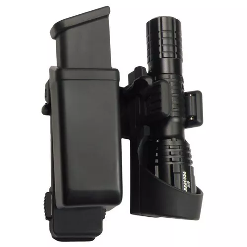 ESP pouzdro rotační MOLLE pro zásobník 9mm LUGER a svítilnu