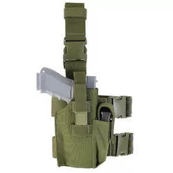 CONDOR OUTDOOR pouzdro pistolové stehenní MOLLE ZELENÉ