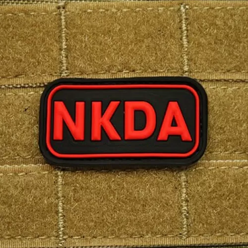 JACKETS TO GO nášivka KREV NKDA plast ČERNÁ/ČERVENÁ