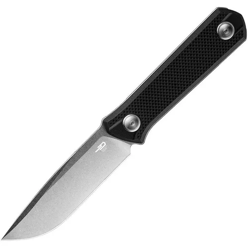 BESTECH KNIVES nůž HEDRON s pevnou čepelí ČERNÝ