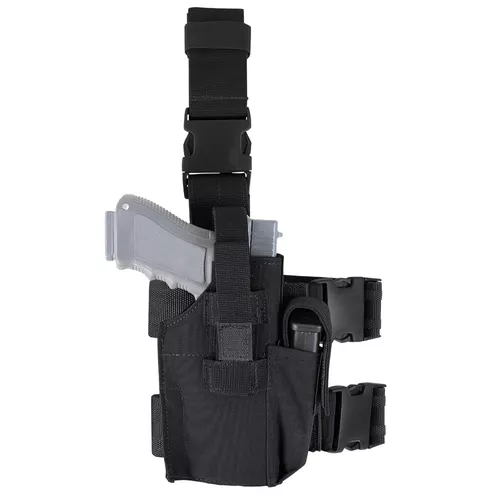 CONDOR OUTDOOR pouzdro pistolové stehenní MOLLE ČERNÉ