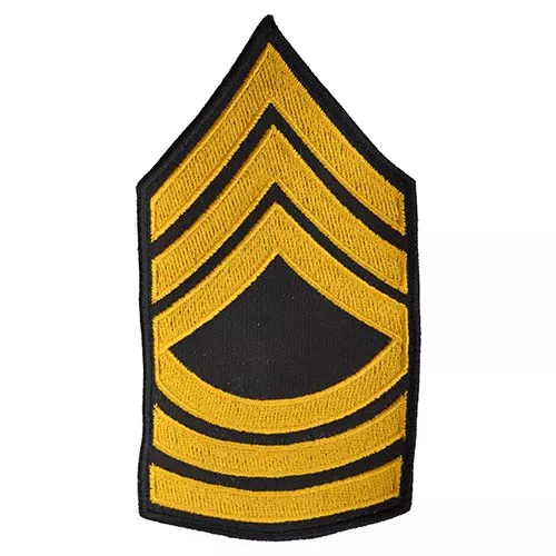 NAVYS nášivka US hodnost MASTER SERGEANT - ZLATÁ