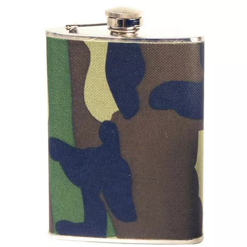 MIL-TEC placatka WOODLAND obsah 8oz. / 220ml