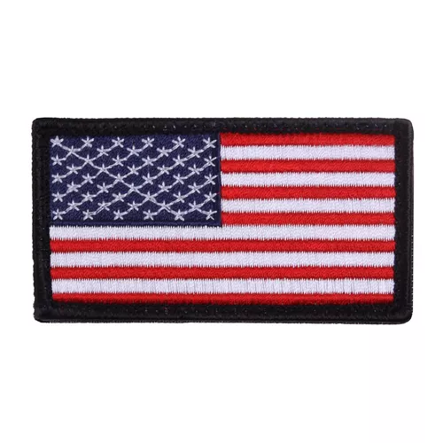 ROTHCO nášivka USA vlajka 4,5 x 8,5 cm ČERNÝ lem