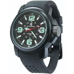 Smith & Wesson hodinky COMMANDO 30M s gumovým řemínkem ČERNÉ