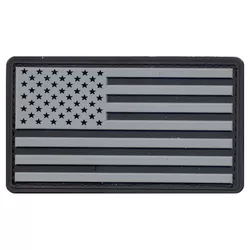 ROTHCO nášivka vlajka USA plast ČERNÁ/ŠEDÁ