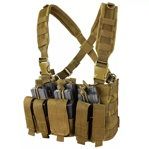 CONDOR OUTDOOR vesta taktická RECON CHEST RIG COYOTE BROWN