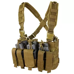 CONDOR OUTDOOR vesta taktická RECON CHEST RIG COYOTE BROWN