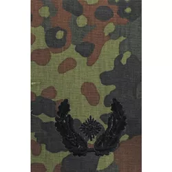 Bundeswehr nárameník BW MAJOR FLECKTARN / černé vyšití