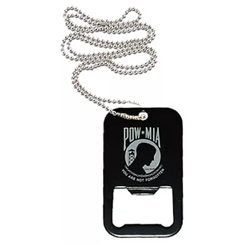 FOSTEX přívěšek na krk DOG TAG s otvírákem na lahve POW/MIA