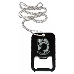 FOSTEX přívěšek na krk DOG TAG s otvírákem na lahve POW/MIA