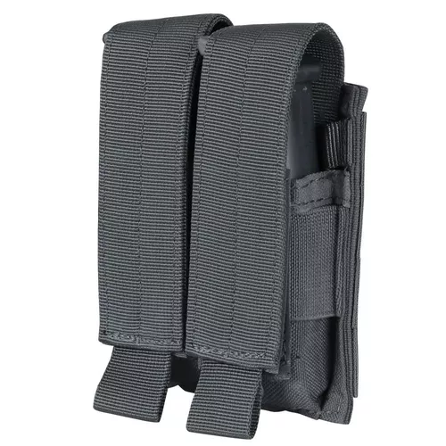 CONDOR OUTDOOR sumka MOLLE dvojitá na zásobník M9 ŠEDÁ