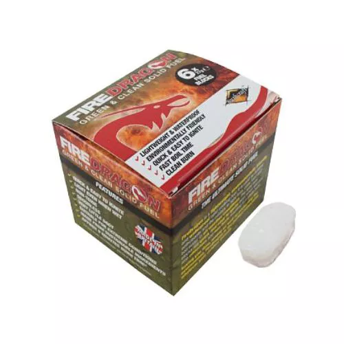 BUSHCRAFT gel zápalný v tabletách Fire Dragon 6 x 27 g
