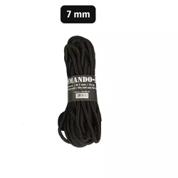 MIL-TEC šňůra COMMANDO pomocná ø 7 mm / 15 m ČERNÁ