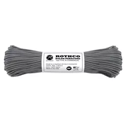 ROTHCO šňůra PARACORD nylon 550LB ø 4 mm / 30 m ŠEDÁ