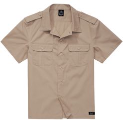 Brandit Košile US Shirt Ripstop 1/2 Arm béžová S